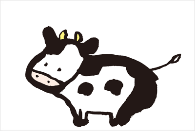 愛嬌のある猪のイラスト